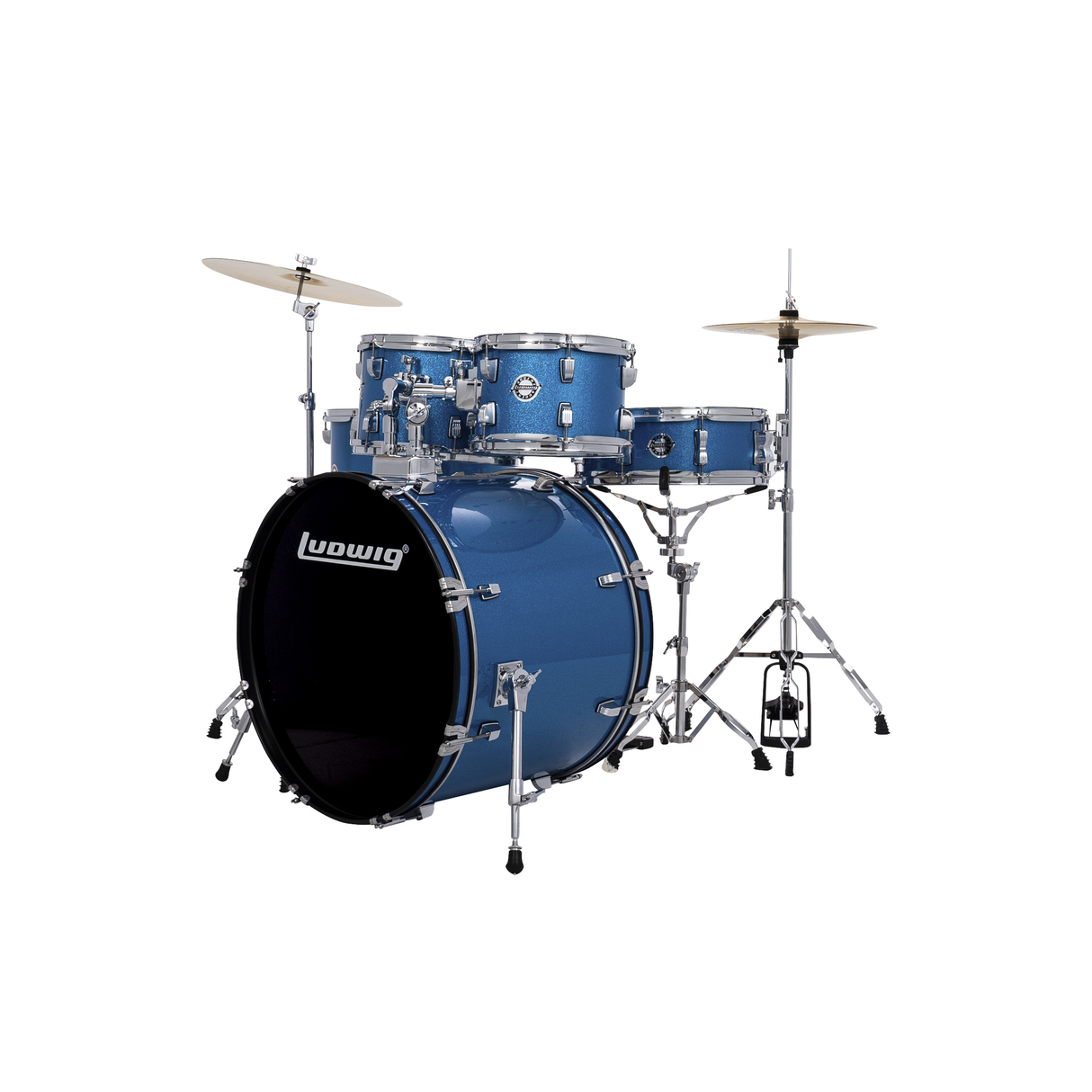 Ludwig Accent Drive Series 5-Piece Drum Kit - Blue Sparkle