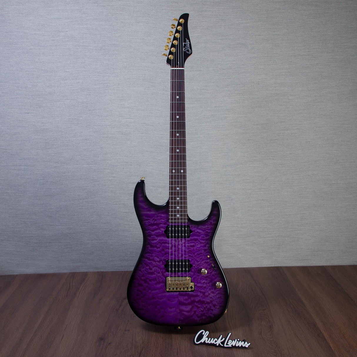 Suhr Limited Edition Standard Thin Burst Electric Guitar - Trans Purple - #89540
