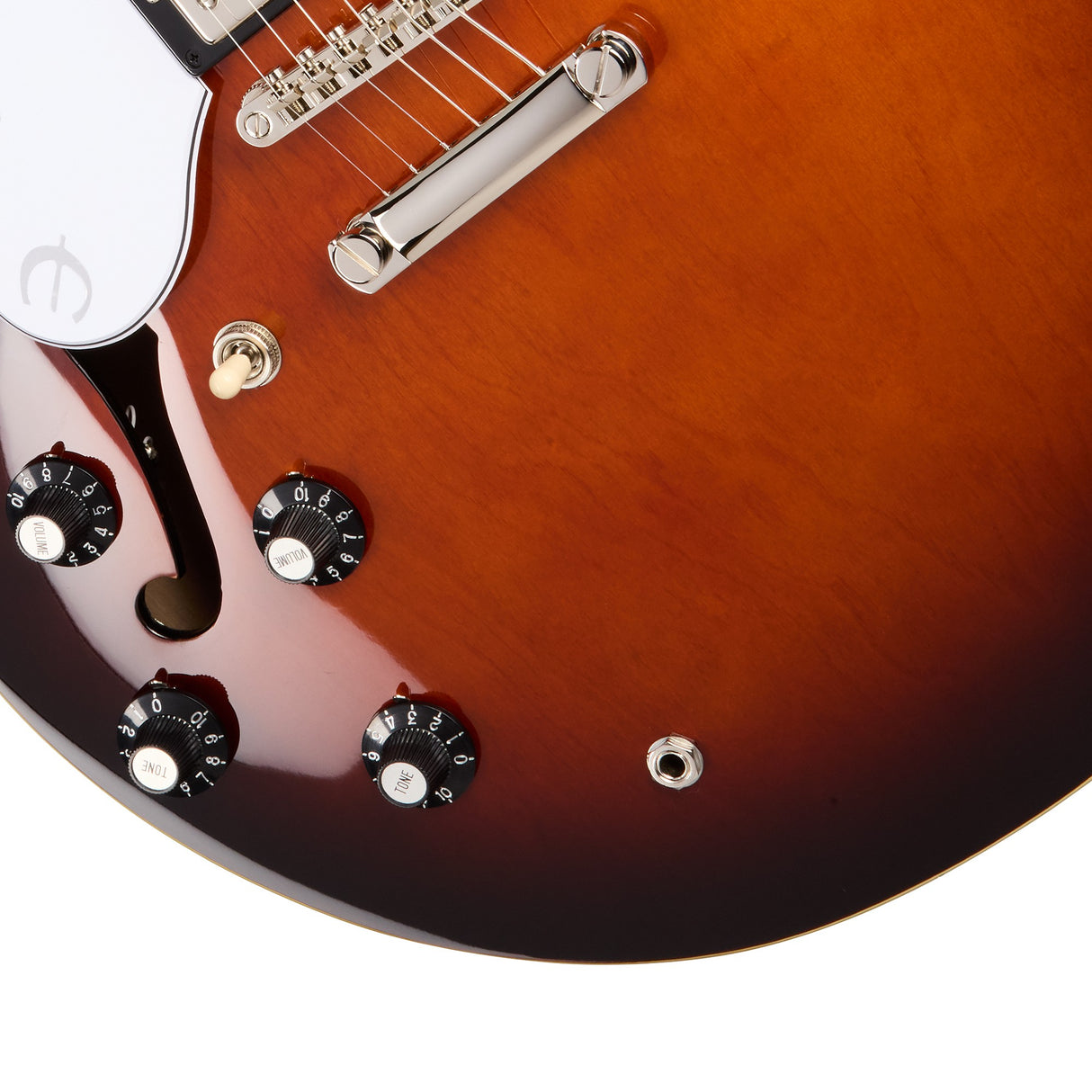 Epiphone Bonehead Riviera Semi-Hollow Left Handed Electric Guitar - Dark Tobacco Sunburst