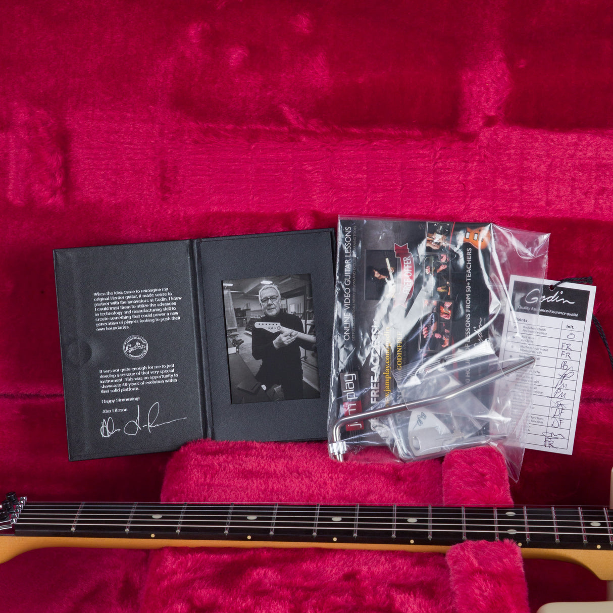 Lerxst Alex Lifeson Signature Electric Guitar with Floyd Rose - Limelight Cream - #24308413