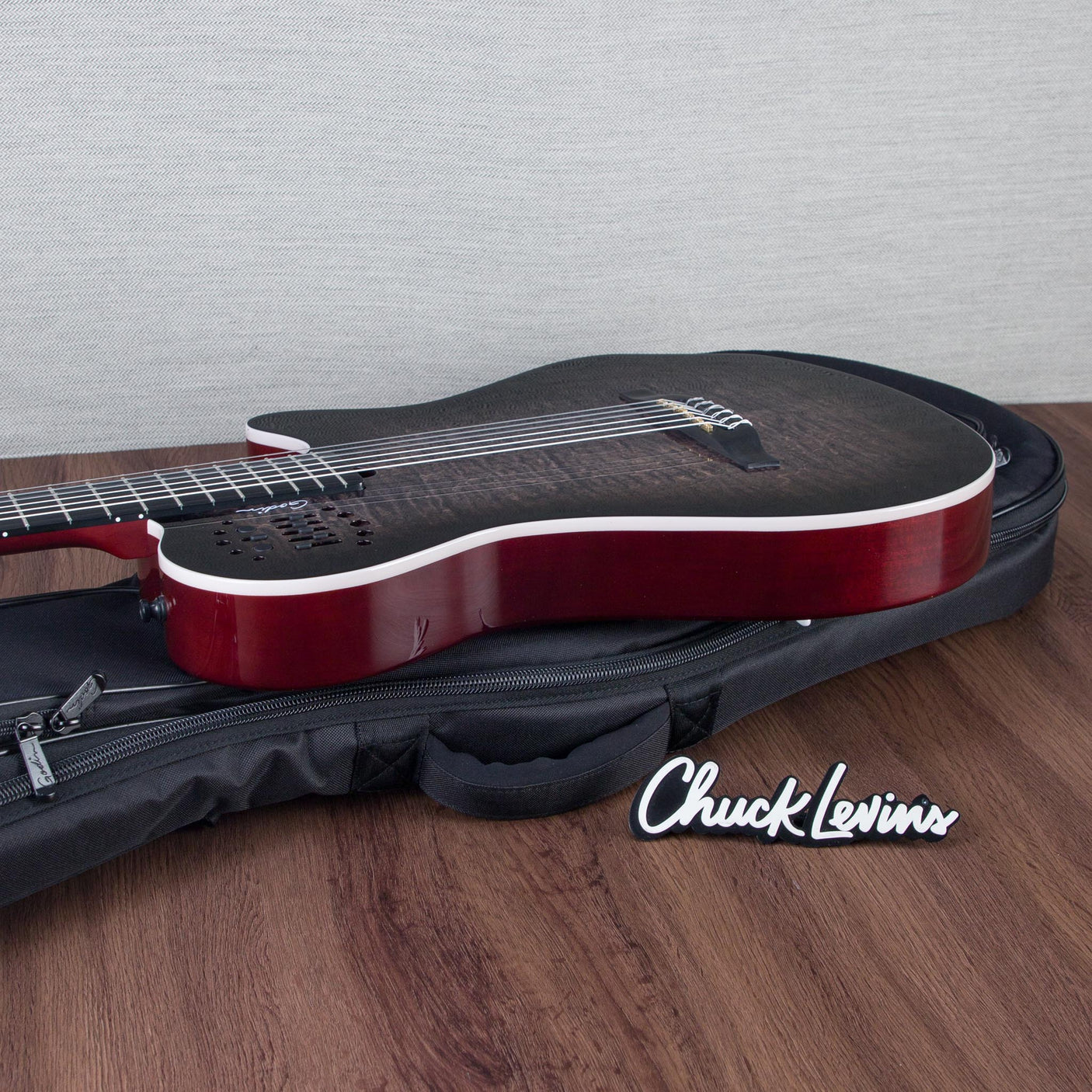 Godin MultiAc Grand Concert SA Nylon String Acoustic-Electric Guitar - Trans Black - CHUCKSCLUSIVE - #25313356