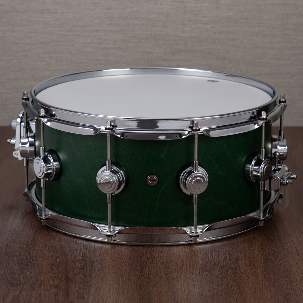 DW Collector's 333 Maple 6x14-Inch Snare Drum - Emerald Satin Oil