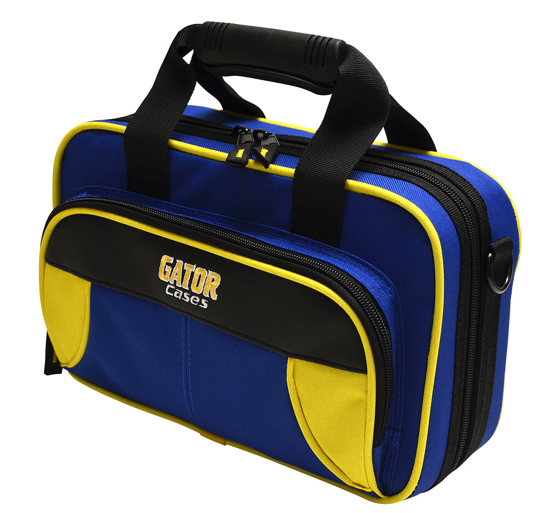 Gator GL-CLARINET-YB Spirit Series Lightweight Clarinet Case, Yellow And Blue
