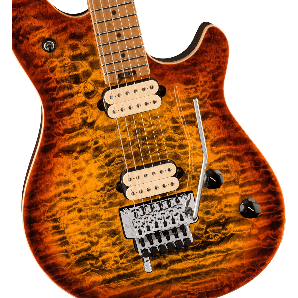 EVH Wolfgang Special QM Baked Maple Fingerboard Electric Guitar - Tiger Eye Glow