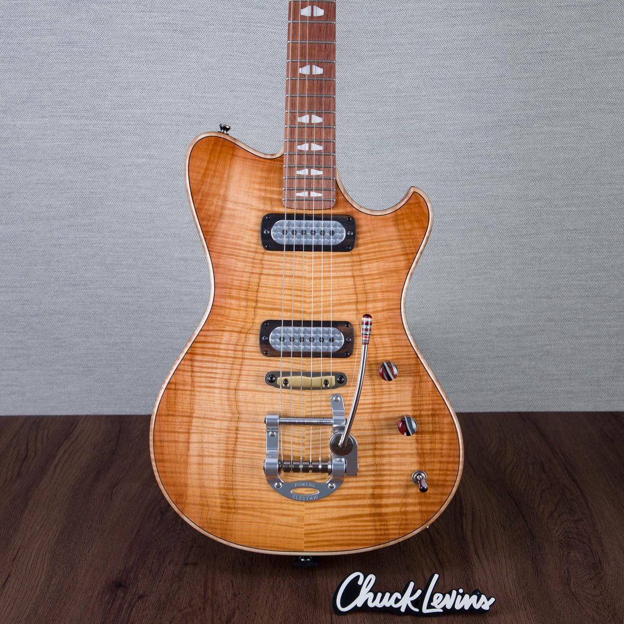 Powers Electric A-Type Electric Guitar - Pale Ale - #B130
