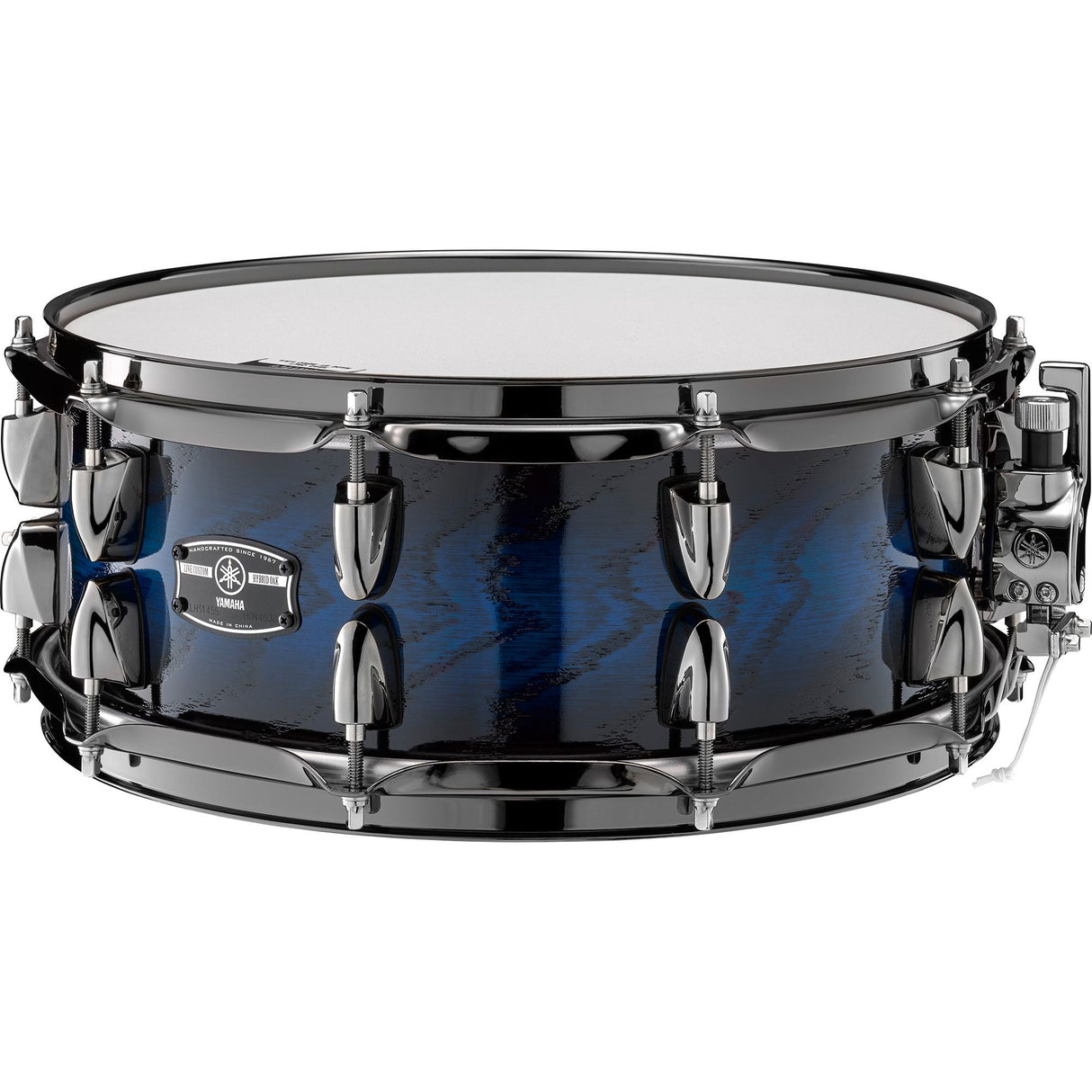 Yamaha 5.5 x 14-Inch Live Custom Hybrid Oak Snare Drum - Uzu Ice Sunburst - New,Uzu Ice Sunburst