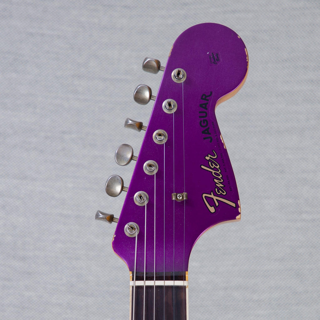 Fender Custom Shop 1965 Jaguar Electric Guitar Heavy Relic - Faded Purple Metallic - #R141588