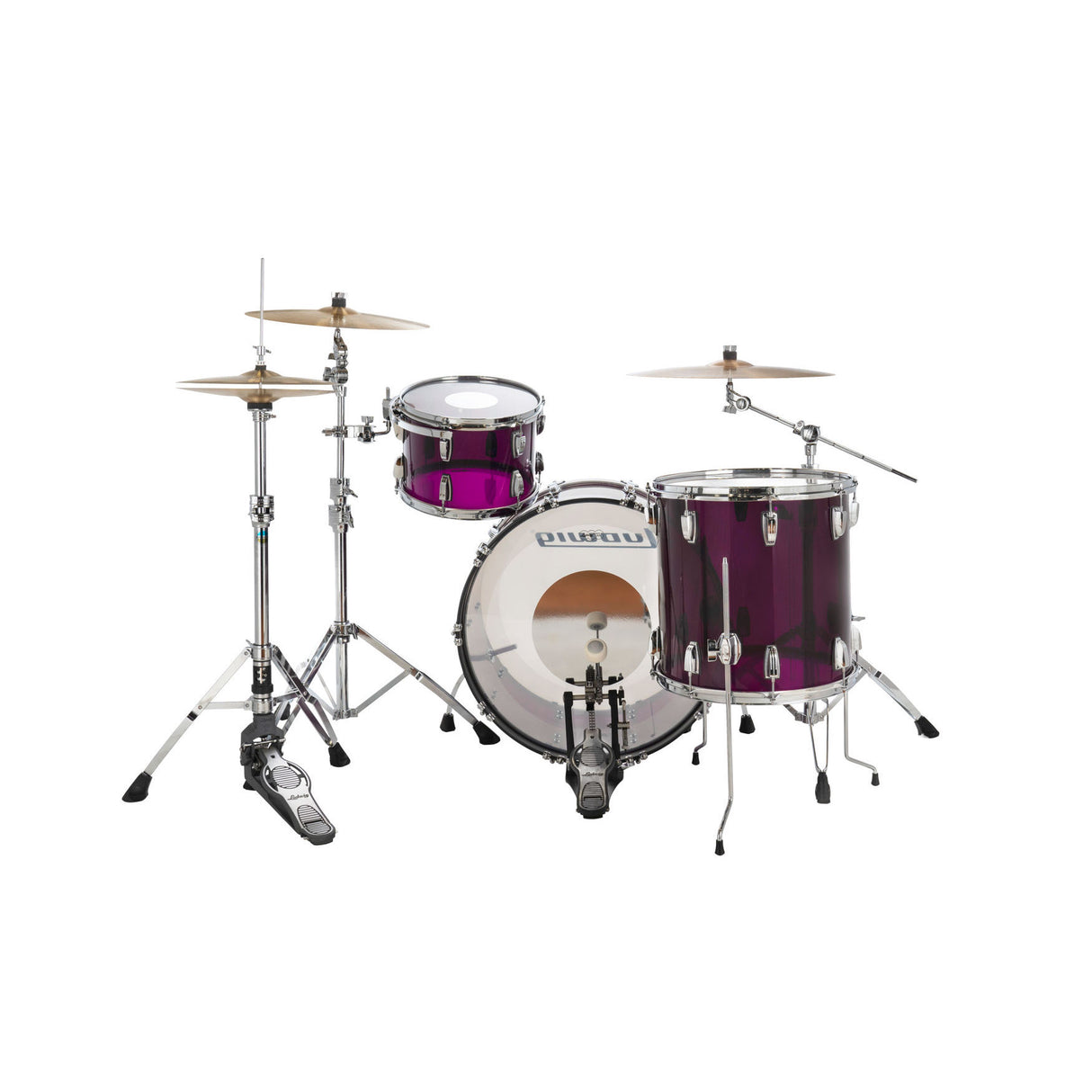 Ludwig Vistalite Pro Beat 3-Piece Shell Pack with 24-Inch Kick - Purple