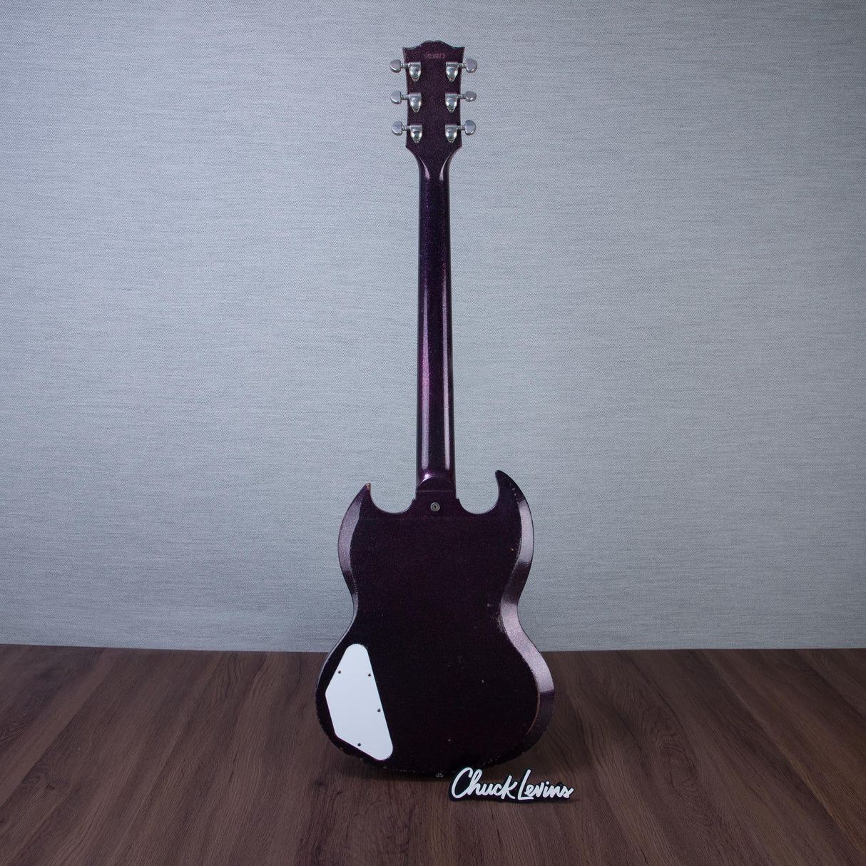 Gibson Custom Shop Murphy Lab 63' SG Custom 3-Pickup Maestro Electric Guitar - Light Aged Brunswick Wild Berry - #505223