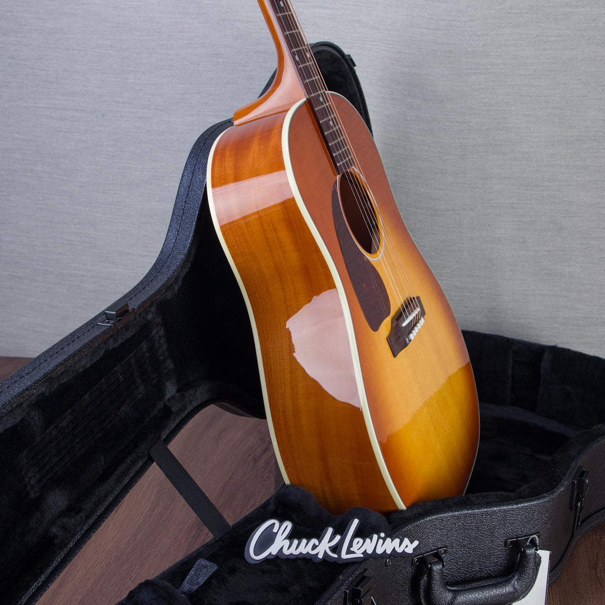 Gibson J-45 Standard Left-Handed Acoustic Electric Guitar - Heritage Cherry Sunburst - #22275122