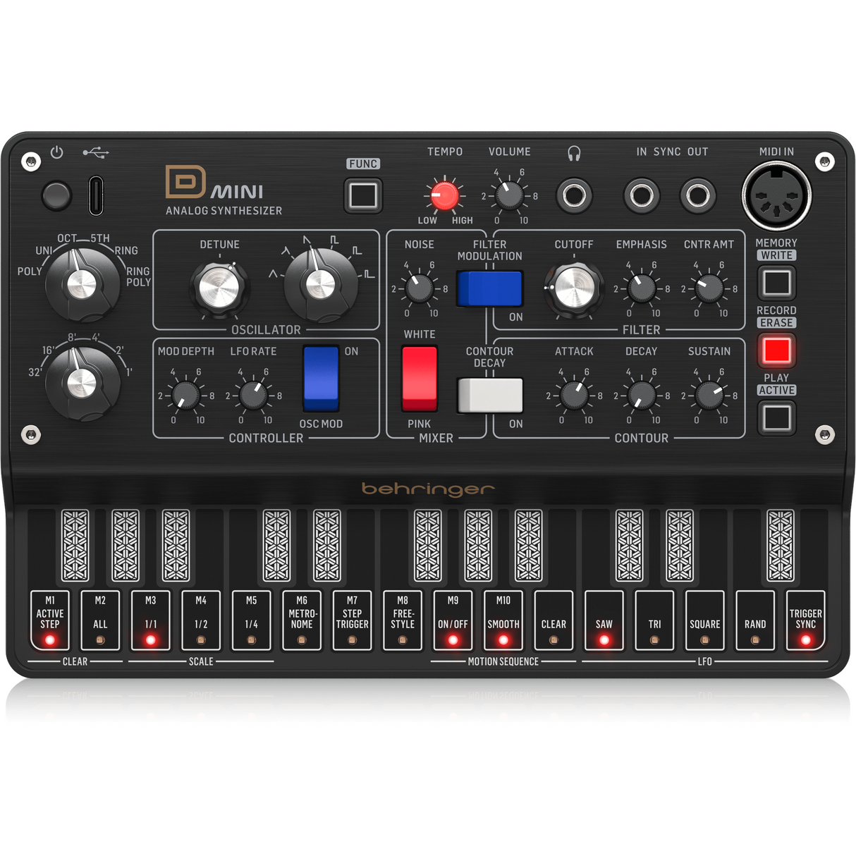 Behringer D-Mini Portable Analog Synthesizer
