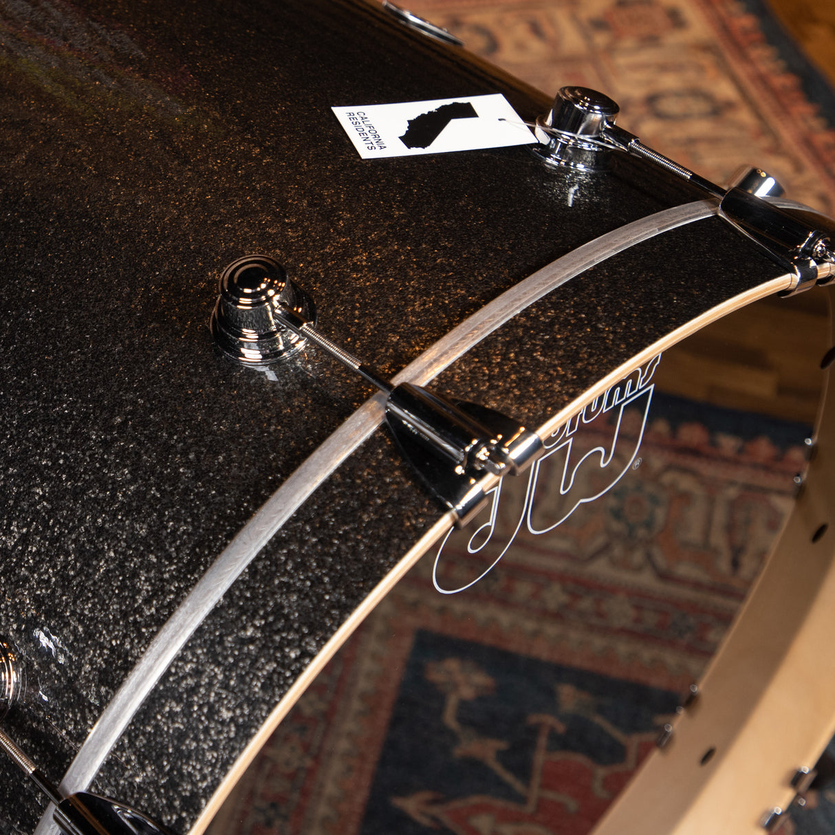 DW Performance Series 3-Piece Shell Pack with 22-Inch Kick - Pewter Sparkle