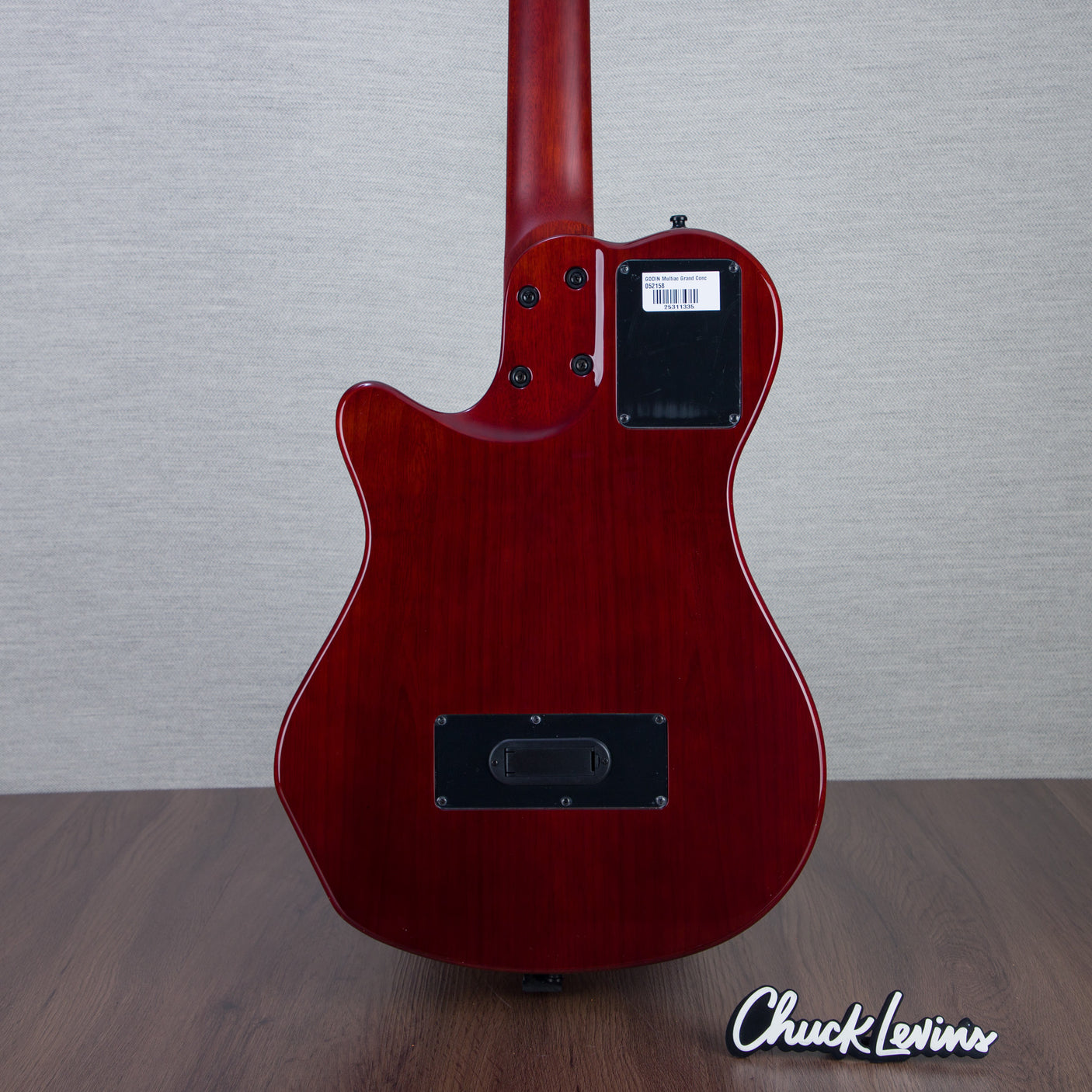 Godin MultiAc Grand Concert SA Nylon String Acoustic-Electric Guitar - Trans Black - CHUCKSCLUSIVE - #25311335