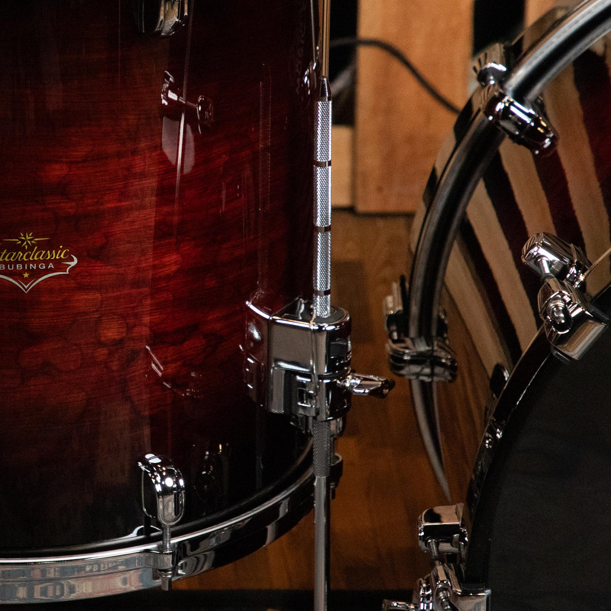 Tama Starclassic Bubinga 4-Piece Shell Pack - Volcanic Red Burst