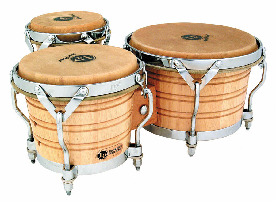 LP LP202-AW Generation III Triple Wood Bongos