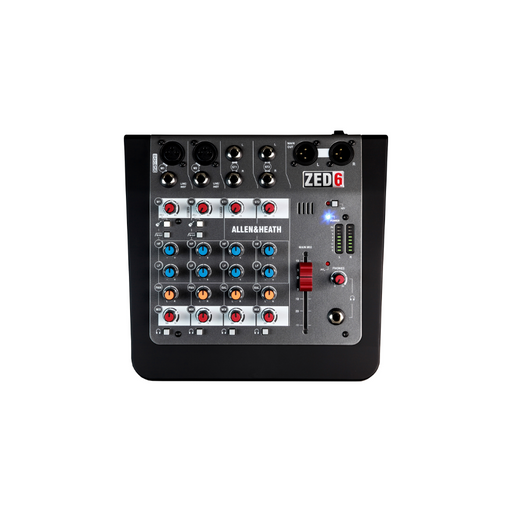 Allen & Heath AH-ZED6 2 Mic/Line With Active DI, 2 Stereo Inputs and 2-Band EQ