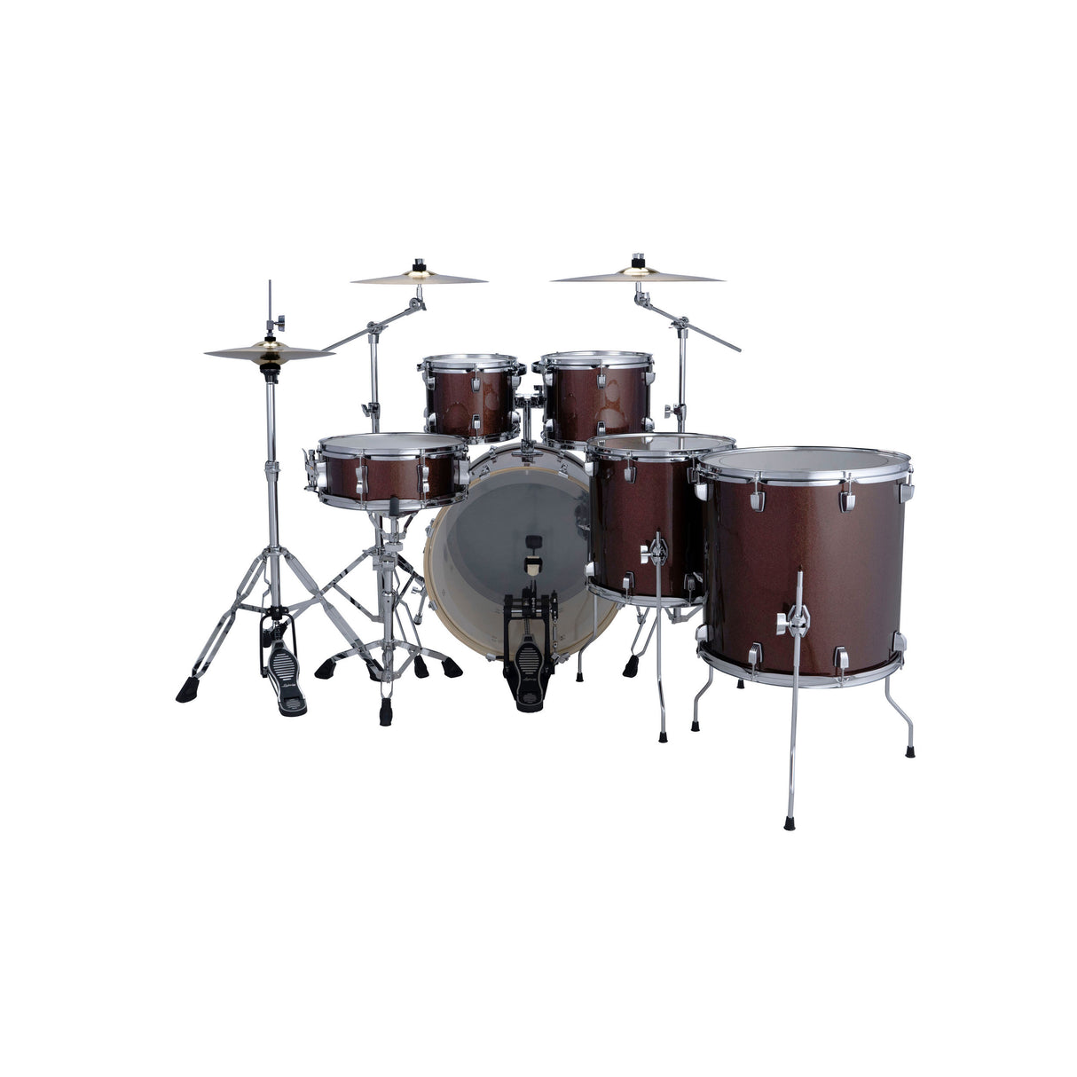 Ludwig Evolution 6-Piece Drum Kit with 22-Inch Kick - Caramel Sparkle