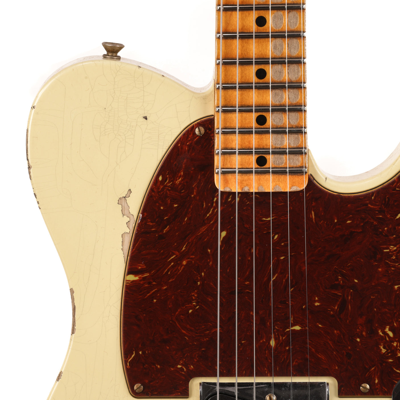 Fender Custom Shop 1950 Esquire Heavy Relic Guitar - Aged Vintage White - CHUCKSCLUSIVE - #R124050
