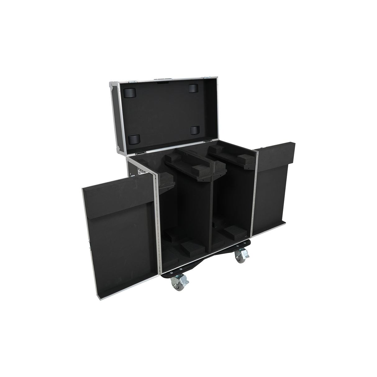 ProX XS-MH30WASHX2W for Two Moving Head Fixtures ATA Flight Style Road Case with Casters