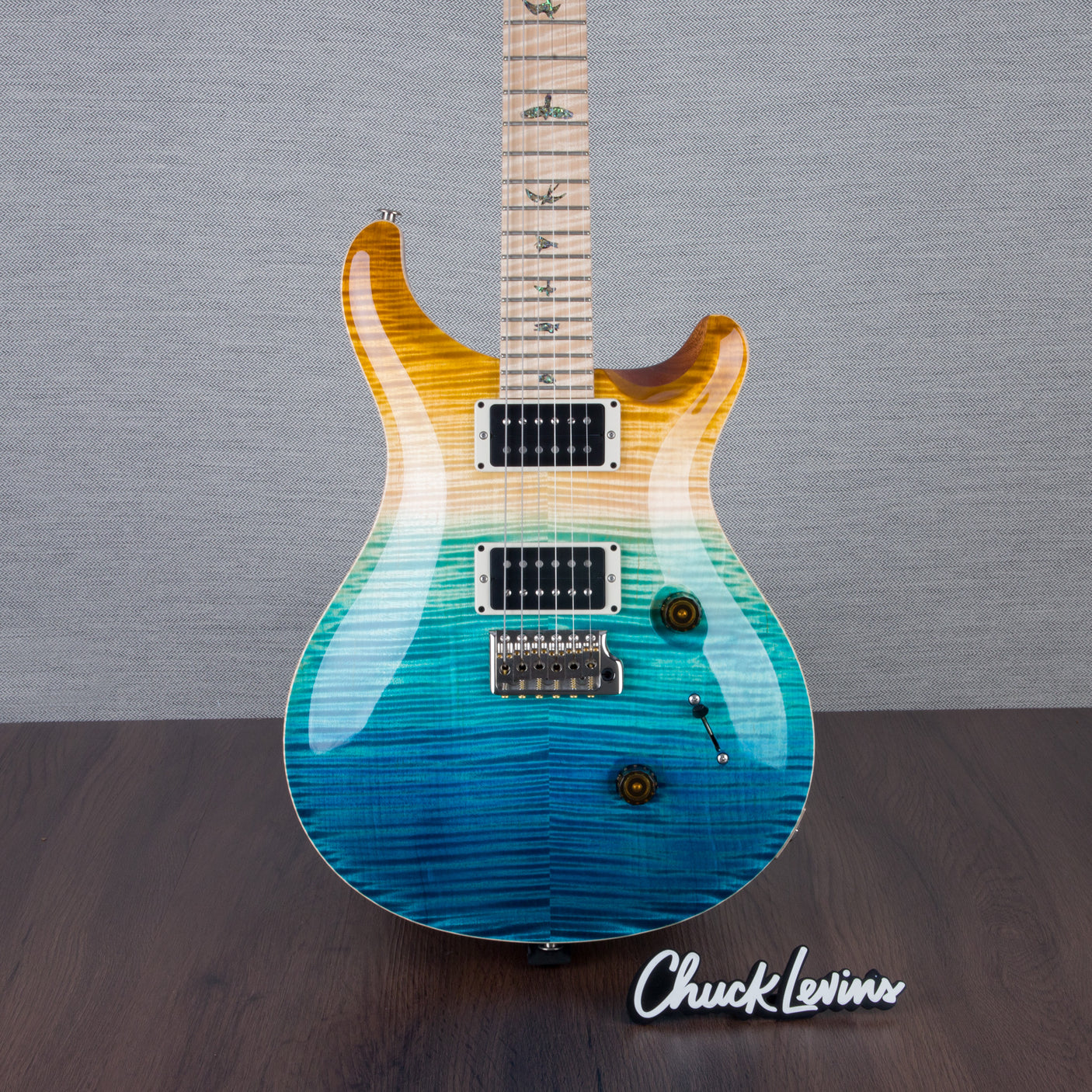 PRS Wood Library Custom 24 Electric Guitar - Private Stock Beach Fade Finish - CHUCKSCLUSIVE - #240383993 - 2024