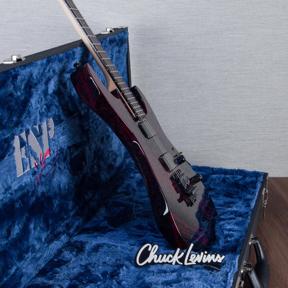 ESP USA M-II FR Electric Guitar - Blood Splatter - #US25150