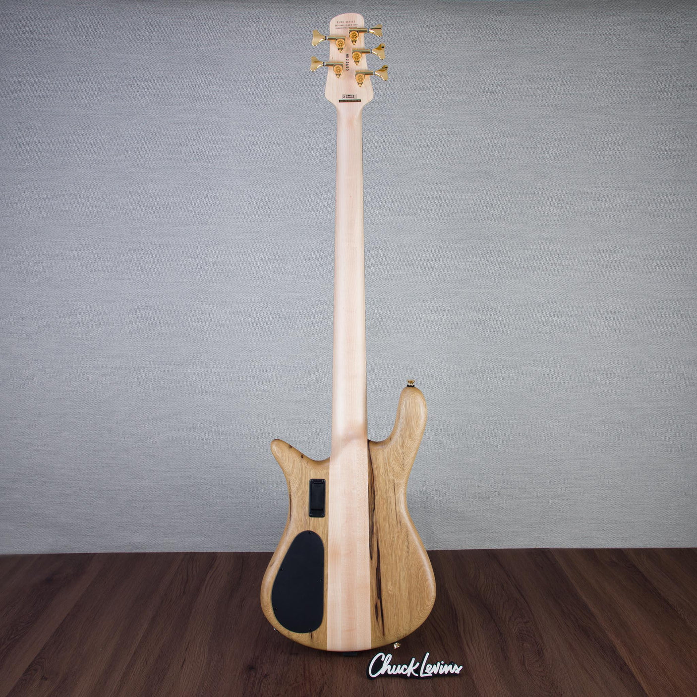 Spector Euro 5 LT Solid Korina Wings 5-String Electric Bass Guitar - Natural Satin - CHUCKSCLUSIVE - #NB23463