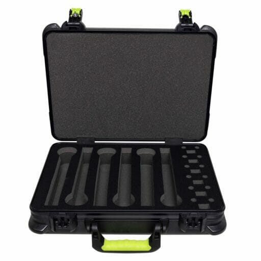 Shure by Gator SH-MICCASEW06 Molded Case with Drops for 6 Wireless Microphones and TSA-Approved Latches