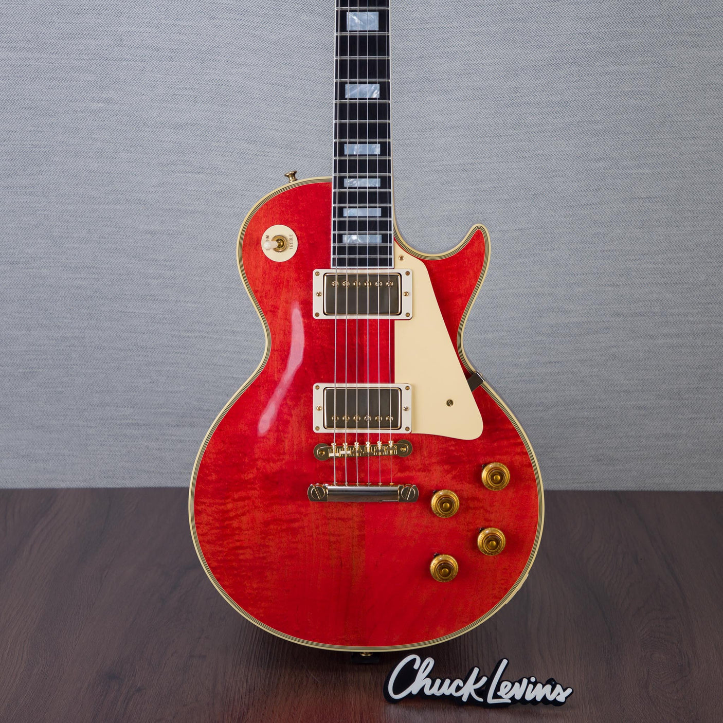 Gibson Custom Shop 1957 Les Paul Custom Reissue, Gold Hardware - Watermelon King/Gloss - CHUCKSCLUSIVE - #75101