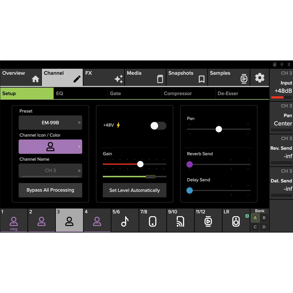 Mackie DLZ Creator XS Adaptive Digital Streaming Mixer - Mint, Open Box
