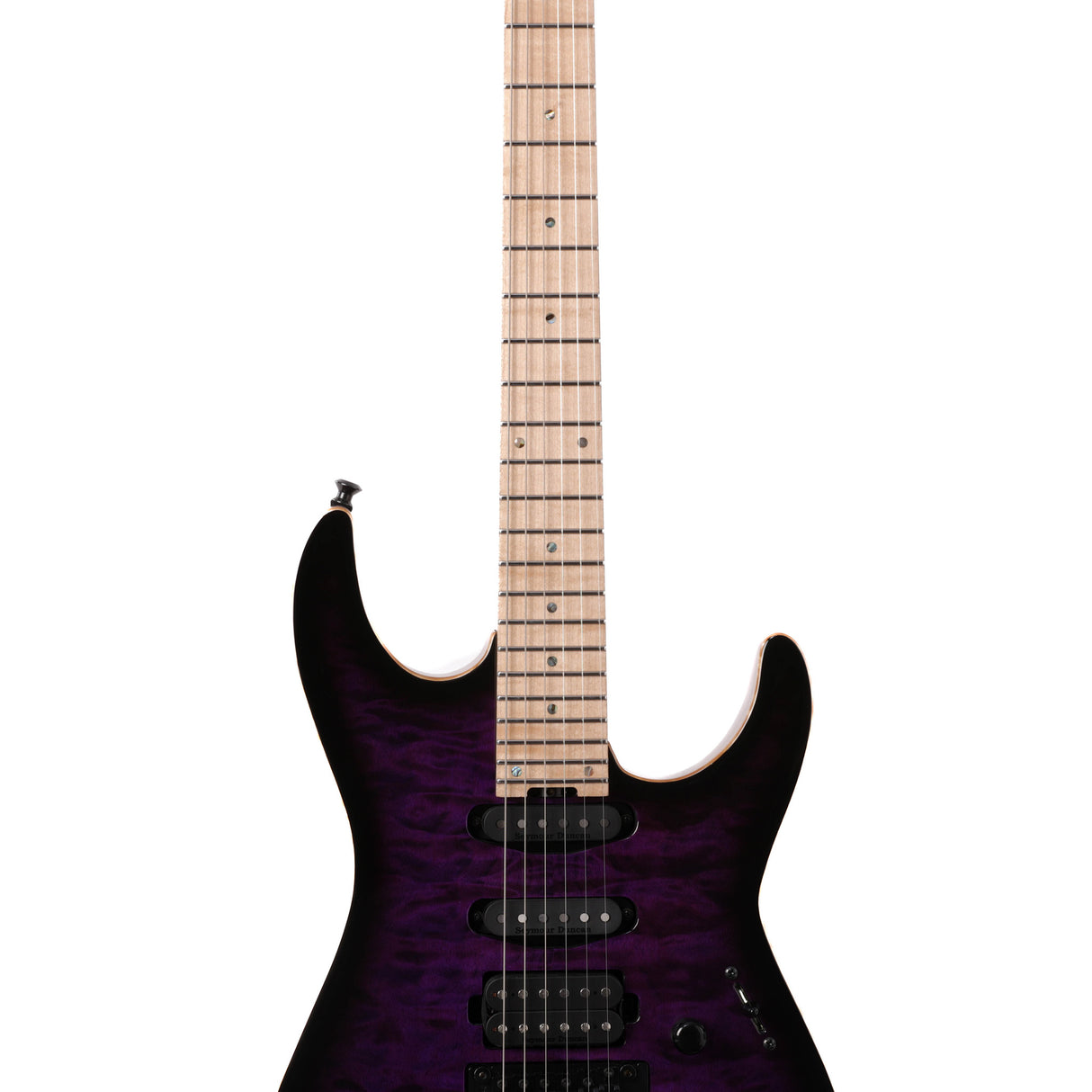 ESP USA M-III FR Quilt Maple Top Electric Guitar - Deep Purple Sunburst - #US22119