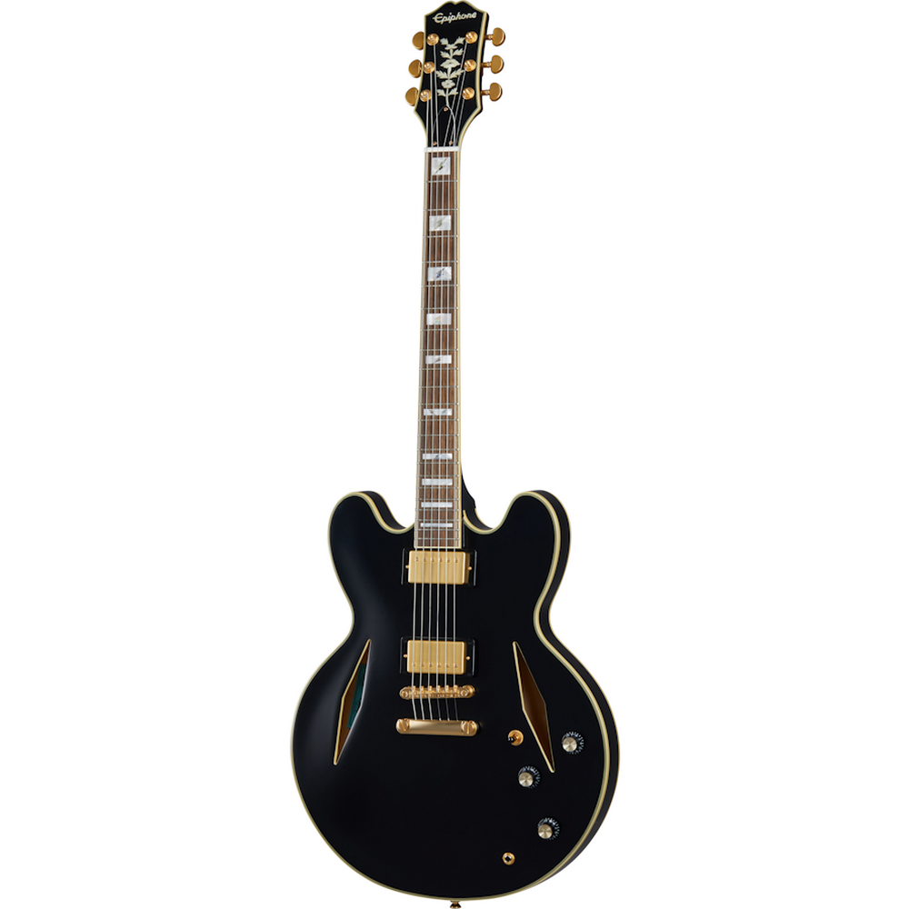 Epiphone Emily Wolfe Original Sheraton Stealth Semi-Hollowbody Electric Guitar - Black Aged Gloss - New