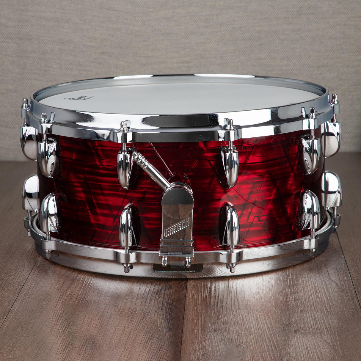 Gretsch USA Custom 14x6.5-Inch Snare Drum - Ruby Red Pearl