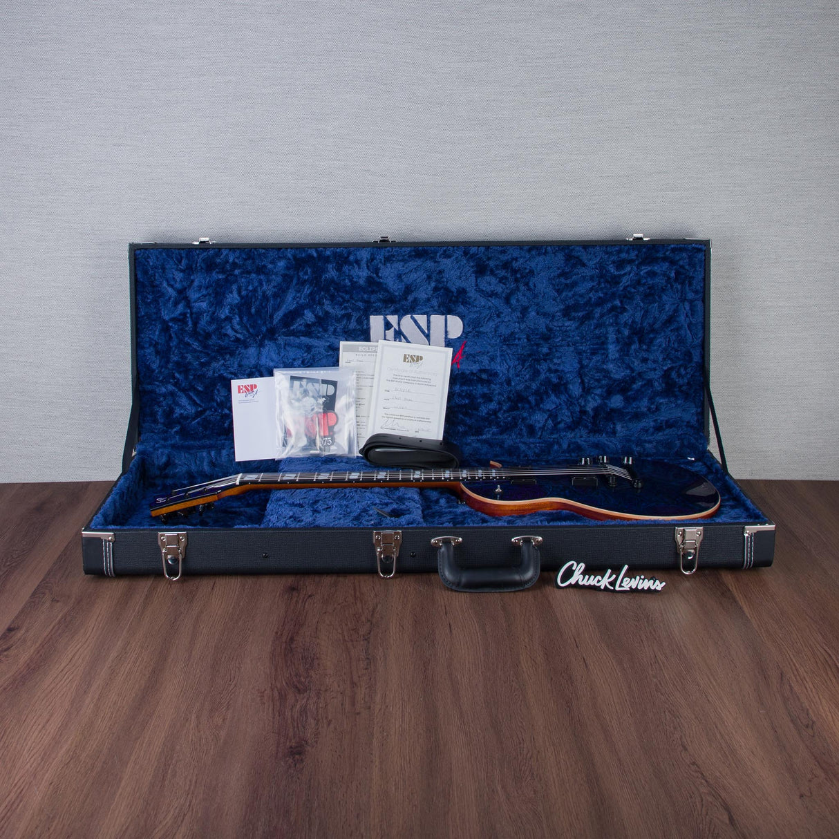 ESP USA Eclipse Electric Guitar - Ghost Flame - #US25207