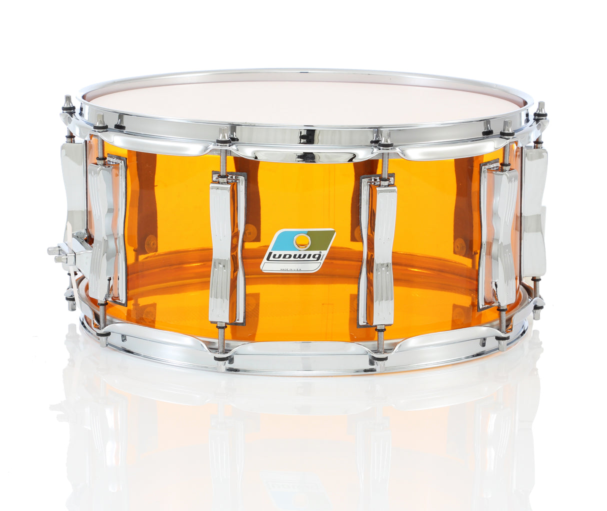 Ludwig 14 x 6.5-Inch Vistalite Snare Drum - Amber