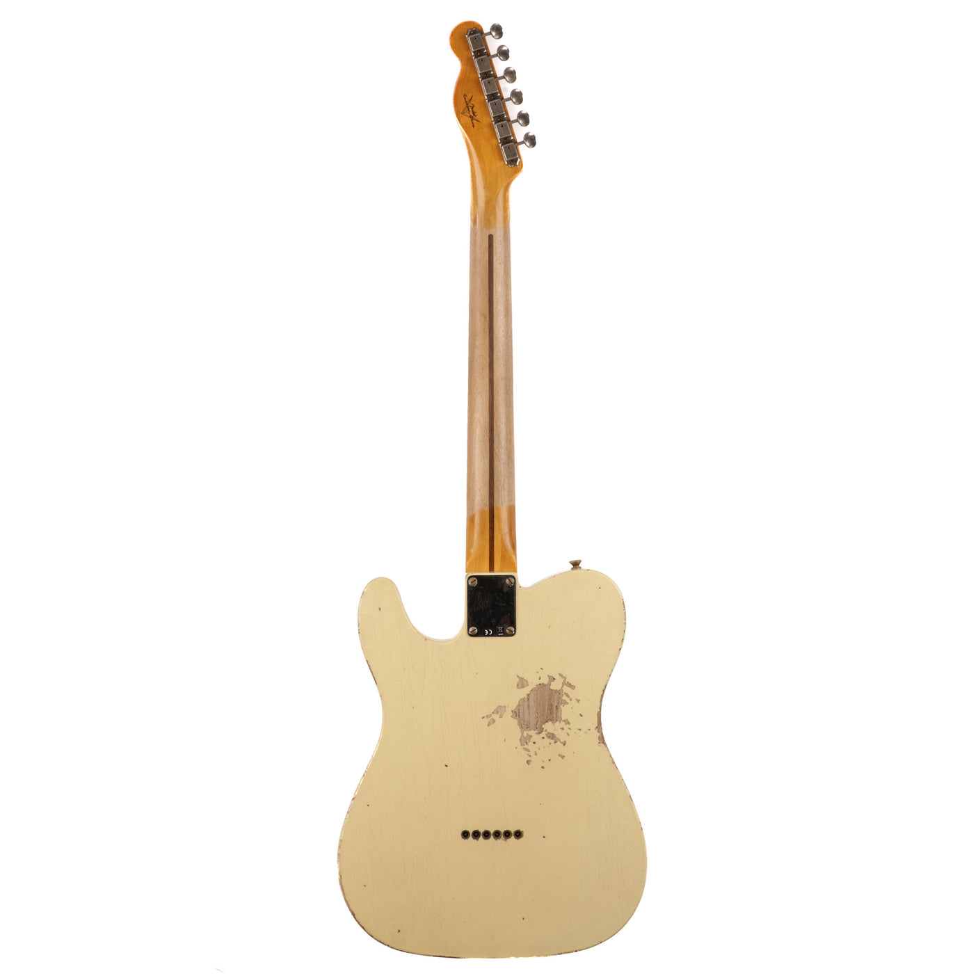 Fender Custom Shop 1950 Esquire Heavy Relic Guitar - Aged Vintage White - CHUCKSCLUSIVE - #R124050