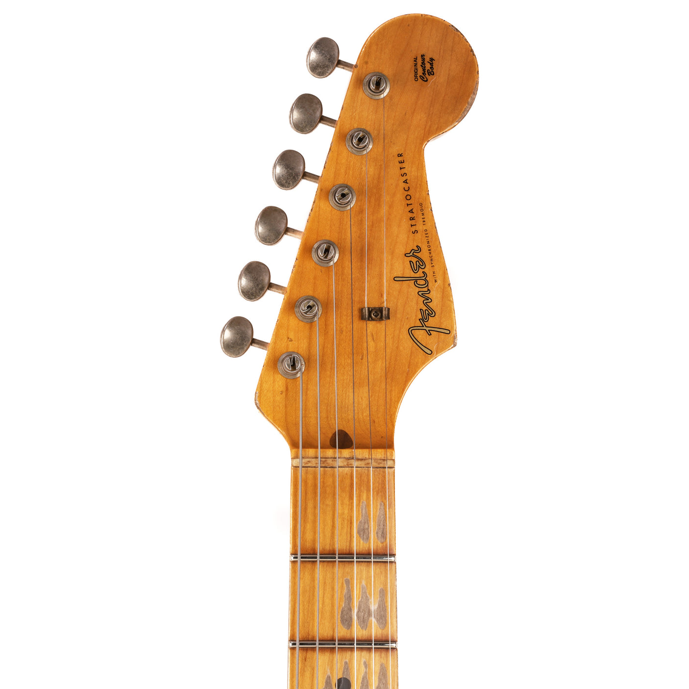 Fender Custom Shop 1956 Stratocaster Heavy Relic Guitar - Aged Vintage White - CHUCKSCLUSIVE - #R117529