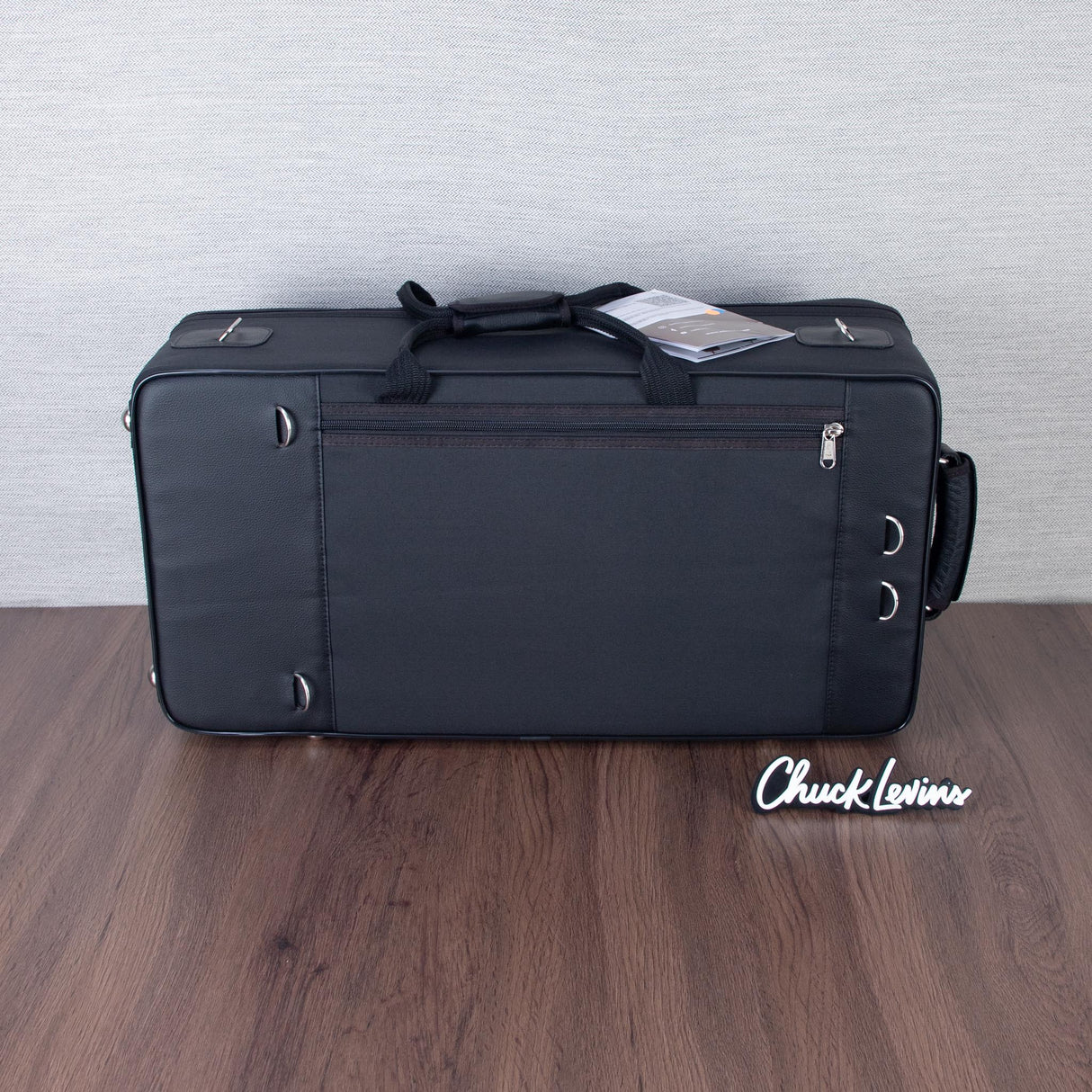 Marcus Bonna Quad Case for Alto and Soprano Saxophone, Flute, and Clarinet - Black / Royal Blue