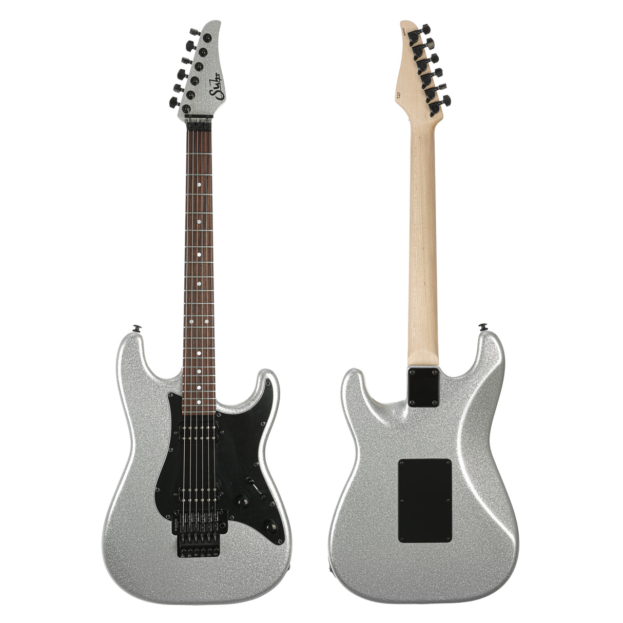 Suhr Custom Classic S Guitar, Rosewood Fingerboard, Floyd Rose - Silver Sparkle - New