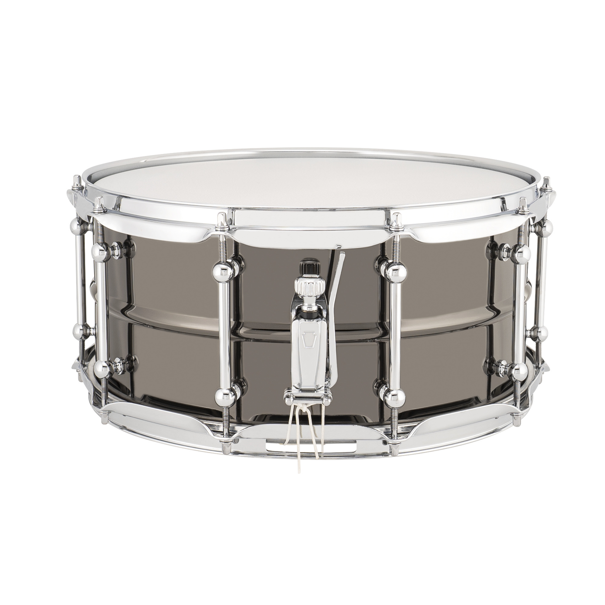 Ludwig Universal Metal 6.5x14 Brass Shell Snare Drum, Chrome-Plated Hoops