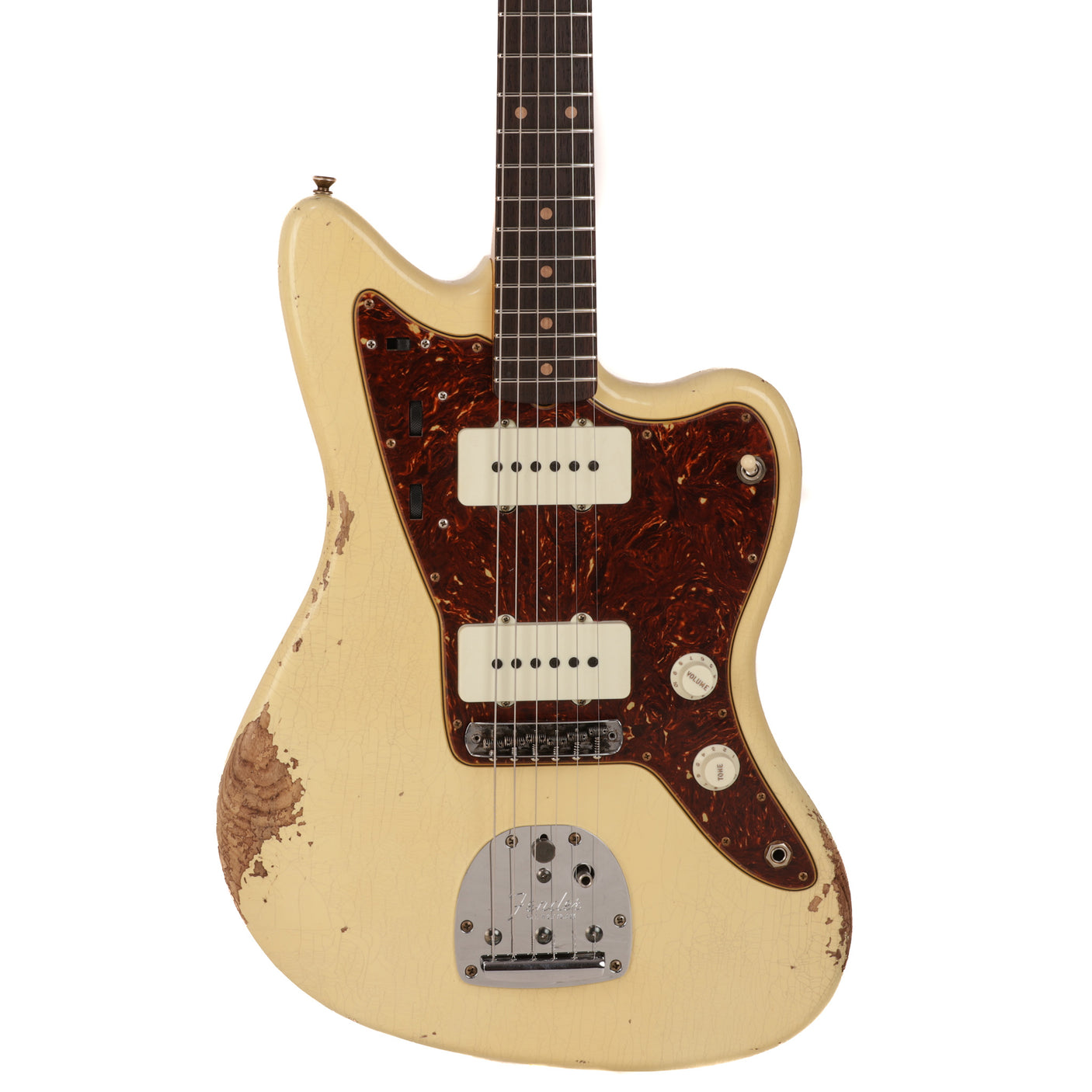 Fender Custom Shop 62 Jazzmaster Heavy Relic Guitar - Aged Vintage White - CHUCKSCLUSIVE - #R120927