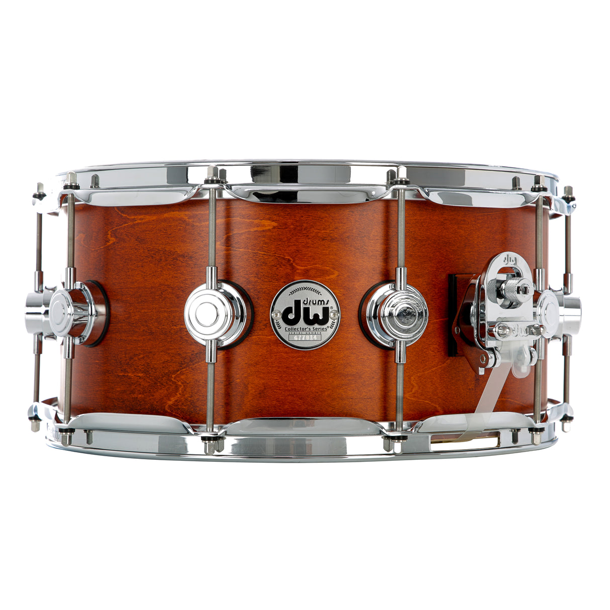 Drum Workshop 14" x 6.5" Collector's Series Santa Monica Snare Drum - Tobacco Satin Oil With Chrome Hardware