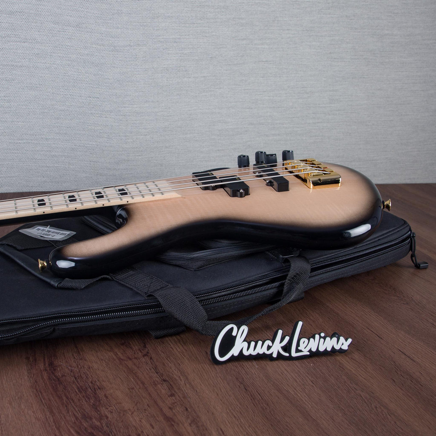 Spector Euro 4 Electric Bass Guitar - Natural Black Burst Gloss - CHUCKSCLUSIVE - #NB22937