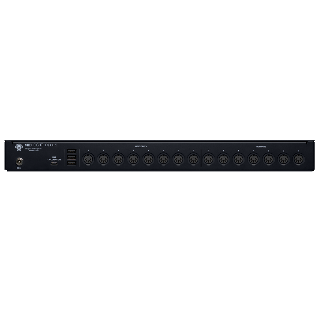 Black Lion Audio MIDI Eight 8x8 MIDI Interface with Standalone Routing and USB Hub