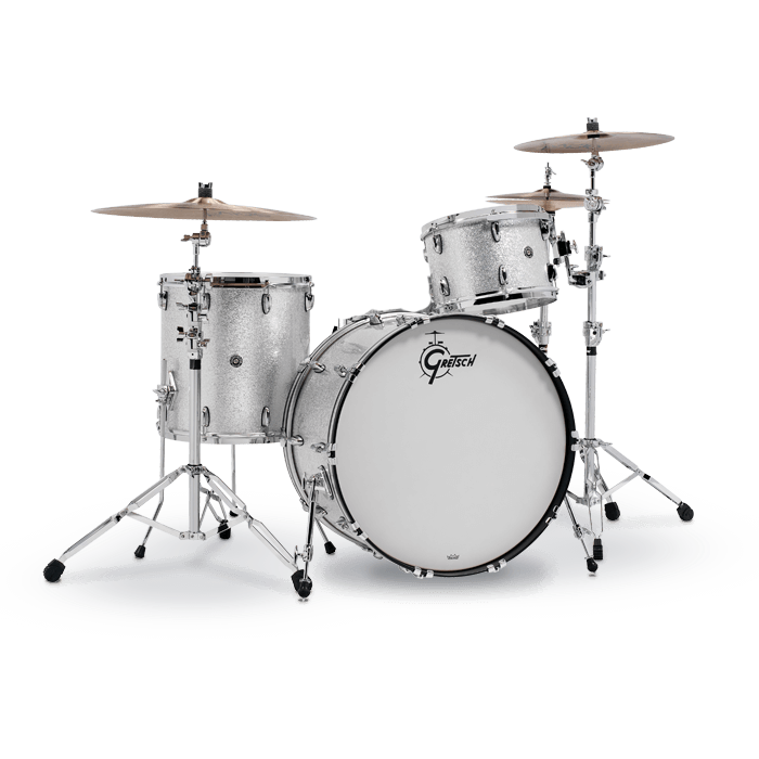 Gretsch Brooklyn 3-Piece Shell Pack - Silver Sparkle Nitron Finish