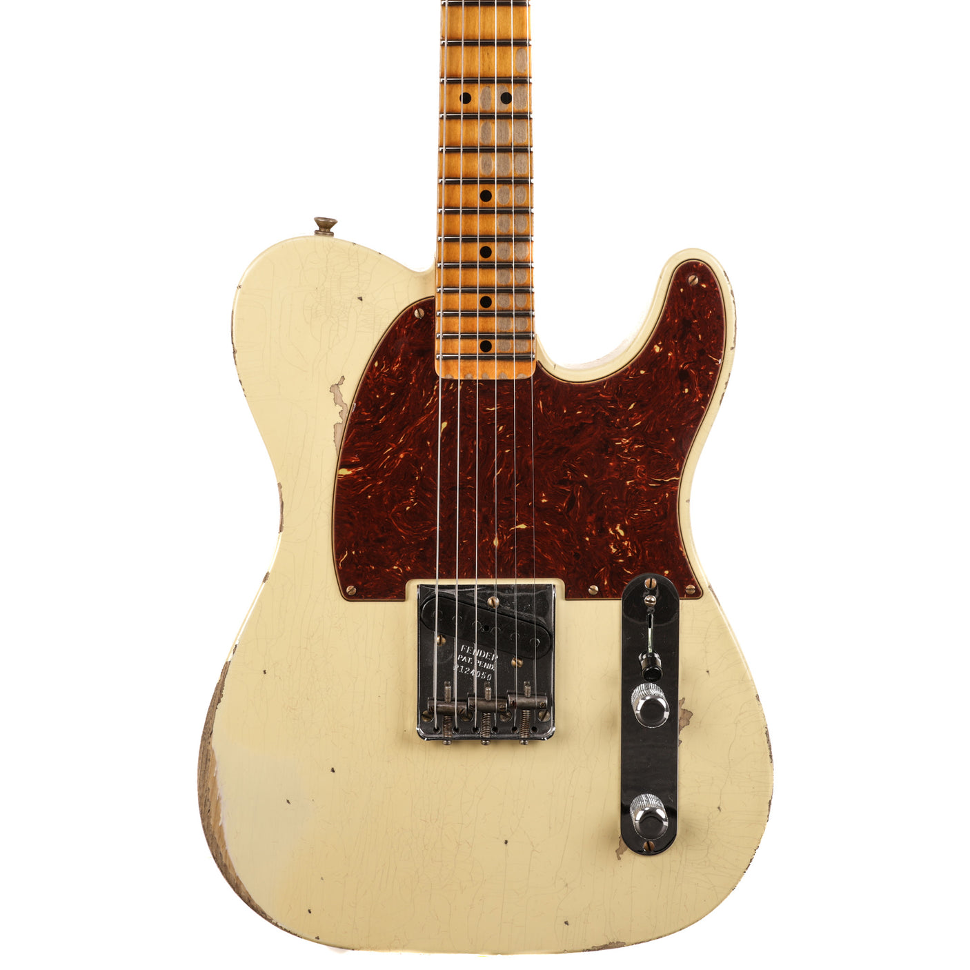 Fender Custom Shop 1950 Esquire Heavy Relic Guitar - Aged Vintage White - CHUCKSCLUSIVE - #R124050