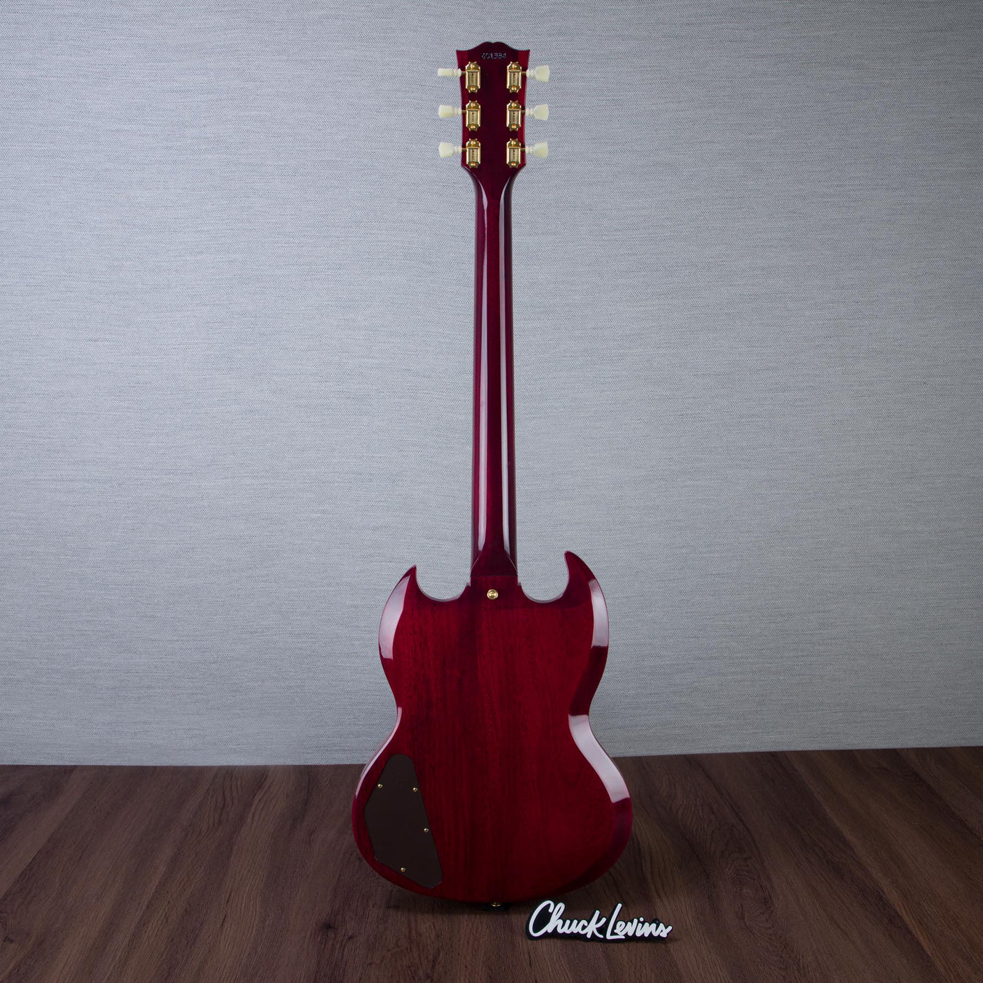 Gibson Custom Shop 1964 SG Standard Reissue Maestro Vibrola Electric Guitar, Gold Hardware - Watermelon King - CHUCKSCLUSIVE - #601384