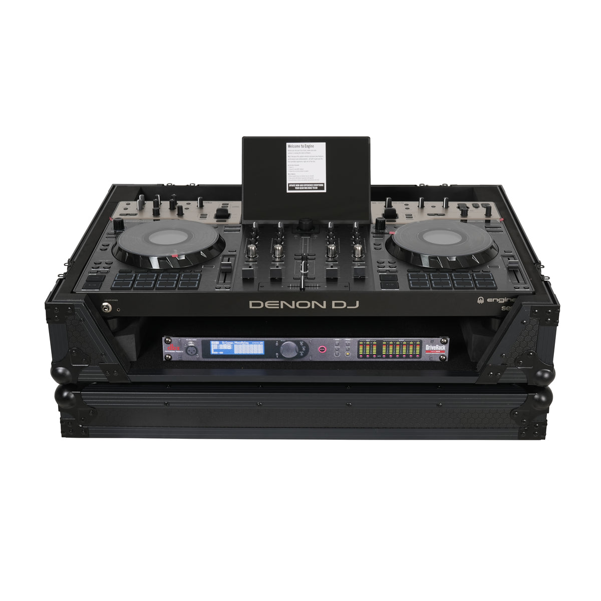 PRO X ATA Flight Case For Denon PRIME 4 G2/PRIME 4 MK2 with Rack Space and Wheels