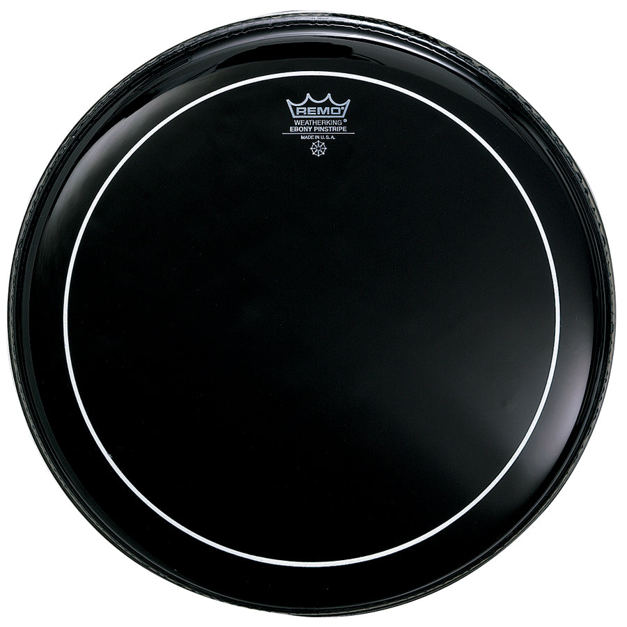 Remo 13" Ebony Pinstripe Drum Head - New,13 Inch