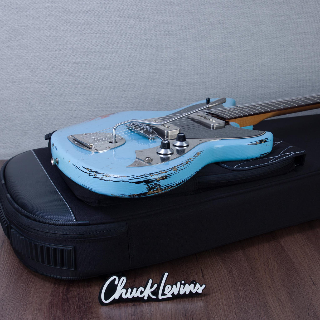 Novo Guitars Dealer Limited Edition Serus J Electric Guitar - FOF Daphne Blue over '64 3TB - #26685