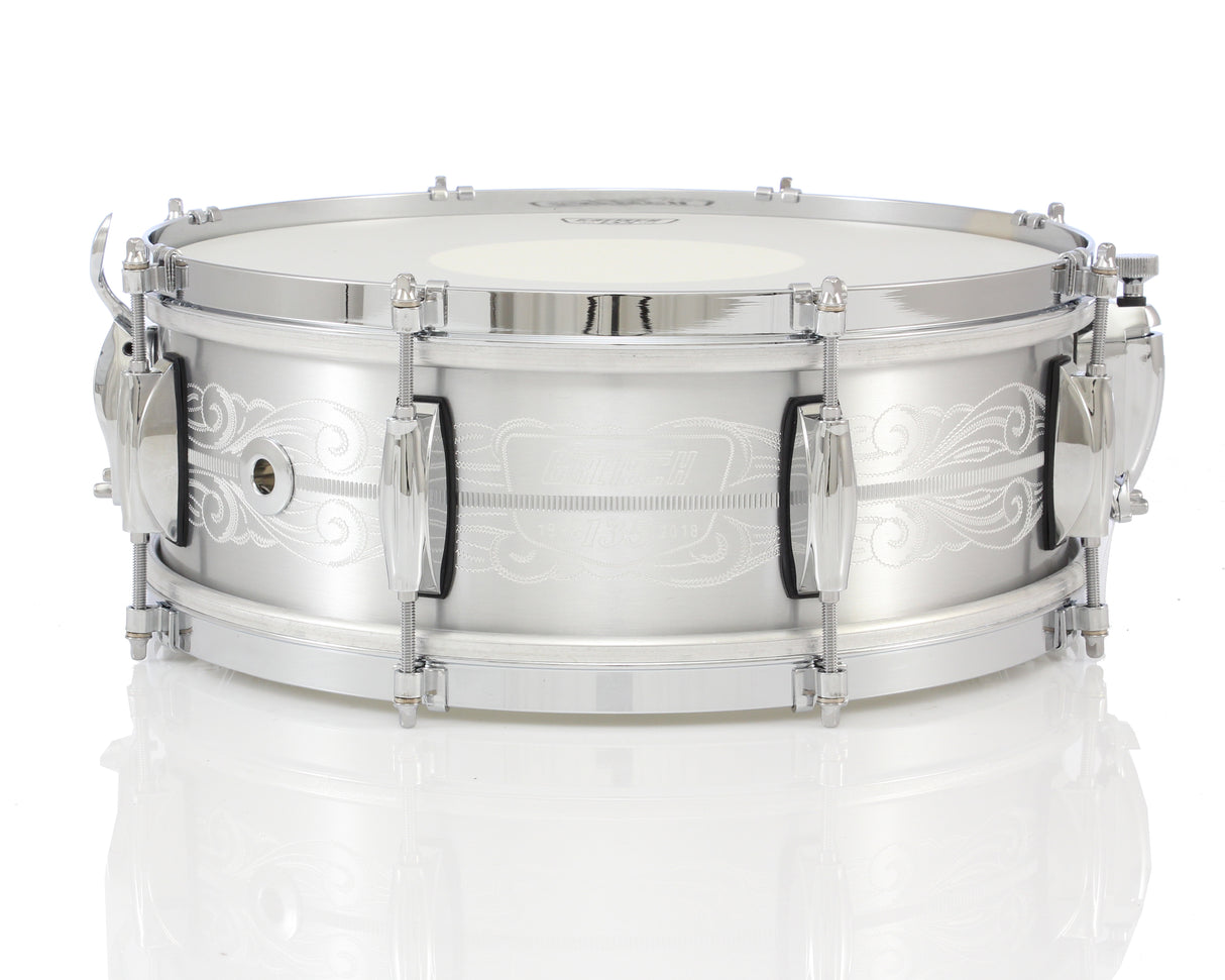 Gretsch 14" x 5" USA Custom 135th Anniversary Solid Aluminum Snare Drum